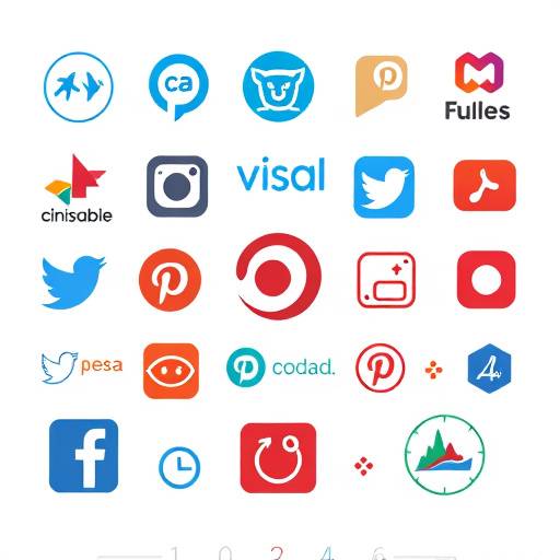 Afbeelding van diverse social media logo's en analytische tools