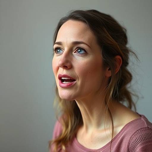 Portret van Sofia Janssen, docent stem en spraak, met een heldere, open uitstraling.